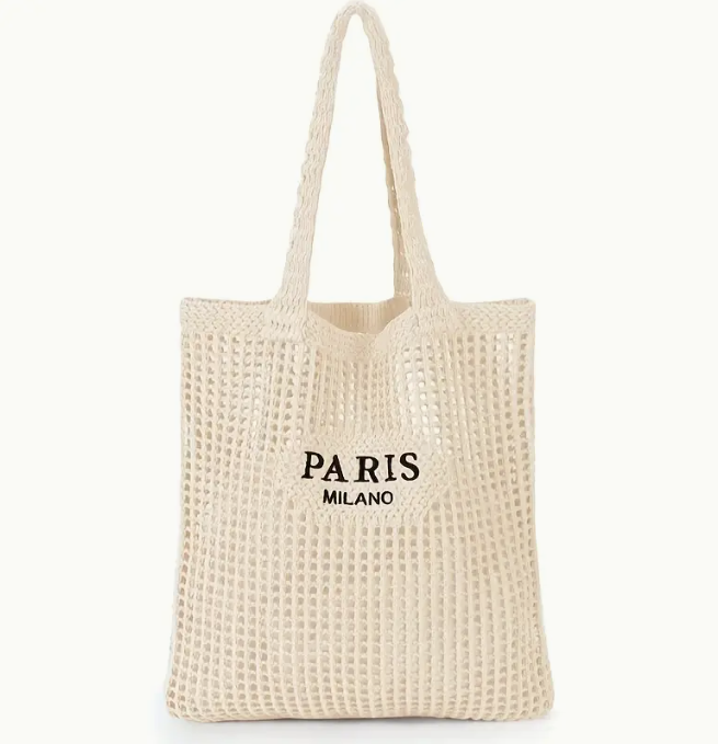 Sac filet en paille - Paris Milano