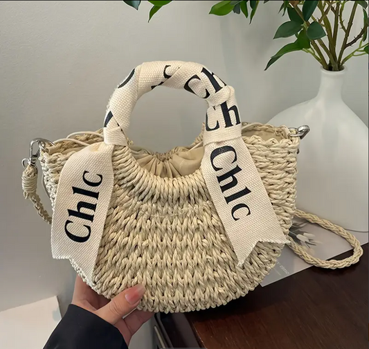 Sac à main en paille – Style bohème chic