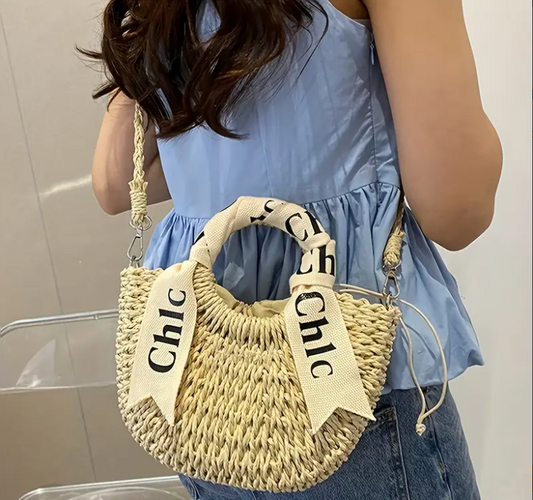 Sac à main en paille – Style bohème chic